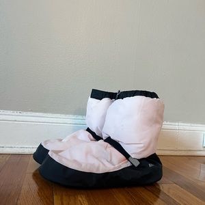 Ballet pink ballet booties for warmups/performances